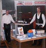 Messestand auf der Messe Bauen und Wohnen in Berghausen